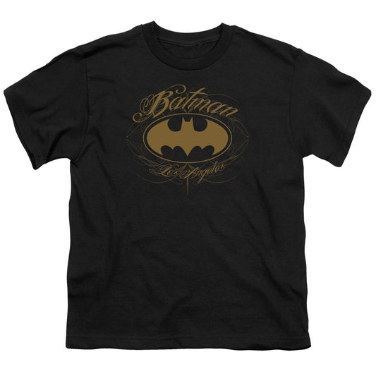 Batman Batman La Kids Youth T Shirt Black Officially Licensed
