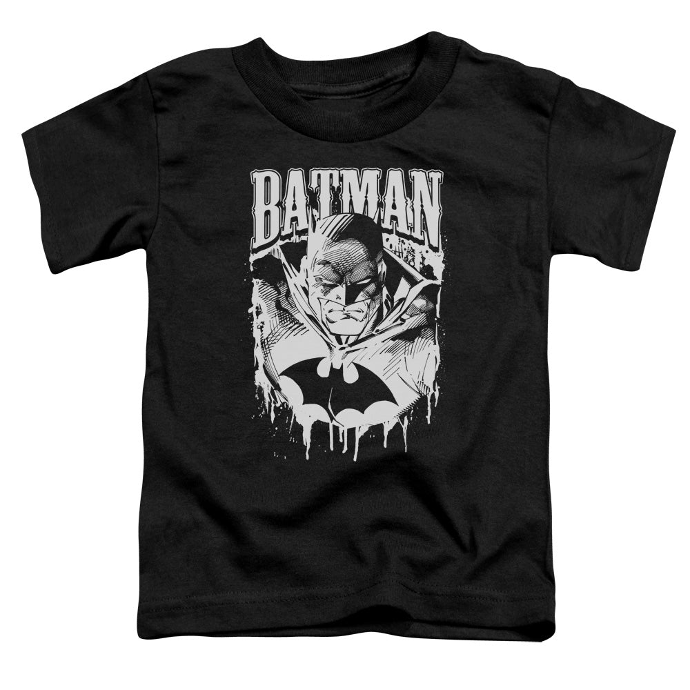 Batman Bat Metal Toddler Kids Youth T Shirt Black Officially Licensed