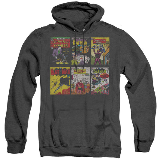 Batman Bm Covers Heather Mens Hoodie Black Officially Licensed