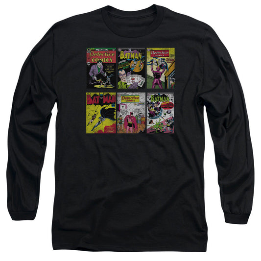 Batman Bm Covers Mens Long Sleeve Shirt Black Officially Licensed