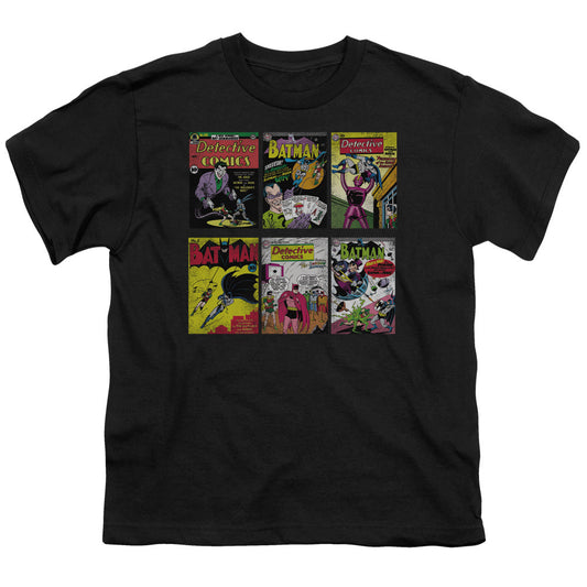 Batman Bm Covers Kids Youth T Shirt Black Officially Licensed
