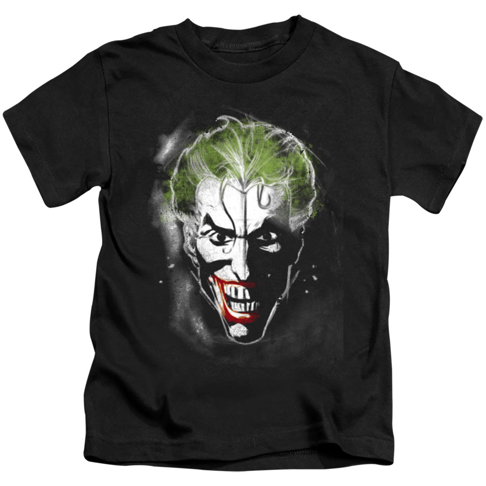 Batman Face Of Madness Juvenile Kids Youth T Shirt Black Officially Licensed