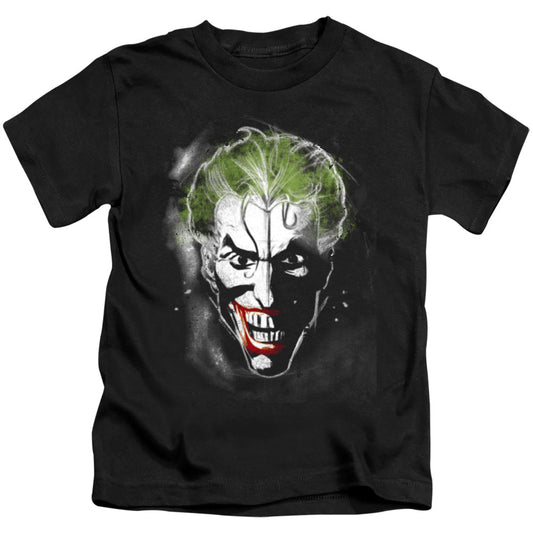 Batman Face Of Madness Juvenile Kids Youth T Shirt Black Officially Licensed