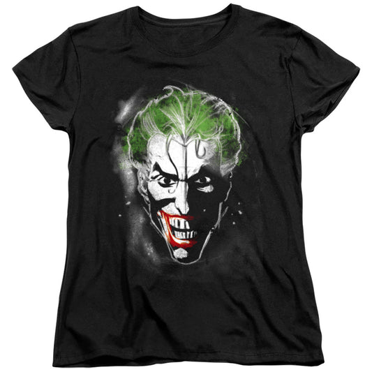 Batman Face Of Madness Womens T Shirt Black Officially Licensed