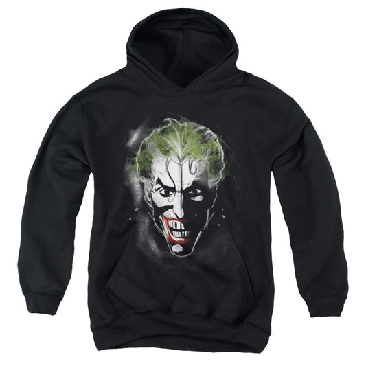 Batman Face Of Madness Kids Youth Hoodie Black Officially Licensed