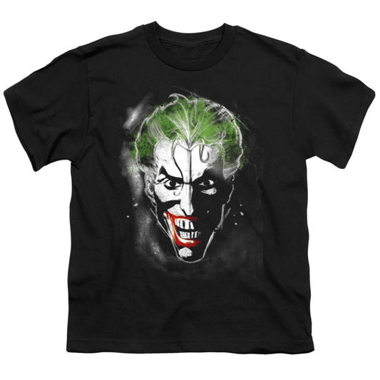 Batman Face Of Madness Kids Youth T Shirt Black Officially Licensed