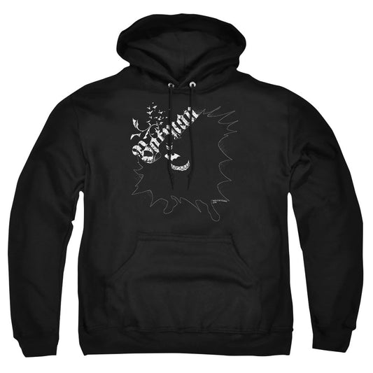 Batman Darkness Mens Hoodie Black Officially Licensed