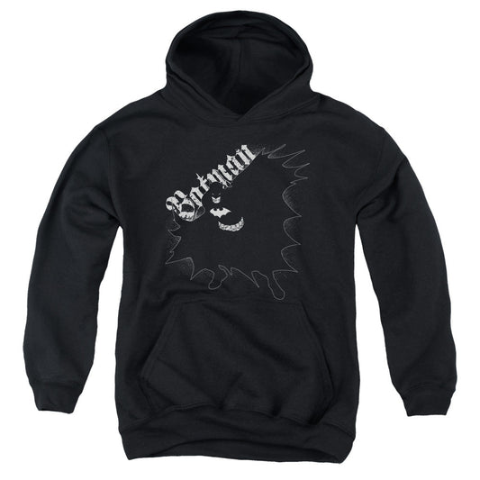 Batman Darkness Kids Youth Hoodie Black Officially Licensed