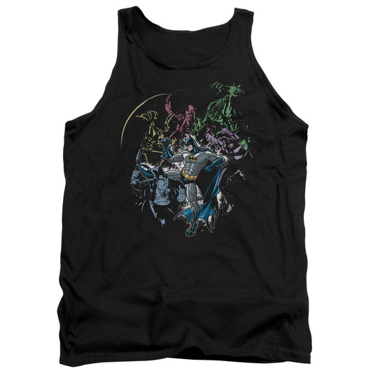 Batman Surrounded Mens Tank Top Shirt Black Officially Licensed