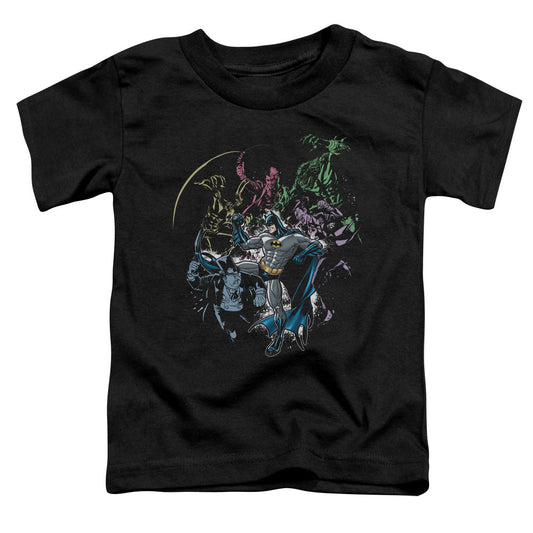 Batman Surrounded Toddler Kids Youth T Shirt Black Officially Licensed