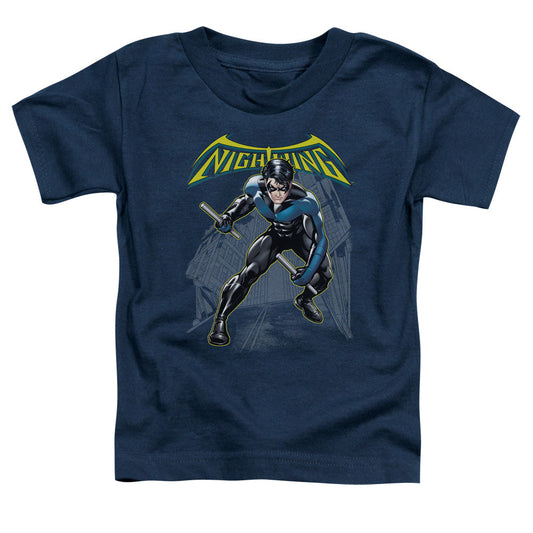 Batman Nightwing Toddler Kids Youth T Shirt Navy Blue Officially Licensed