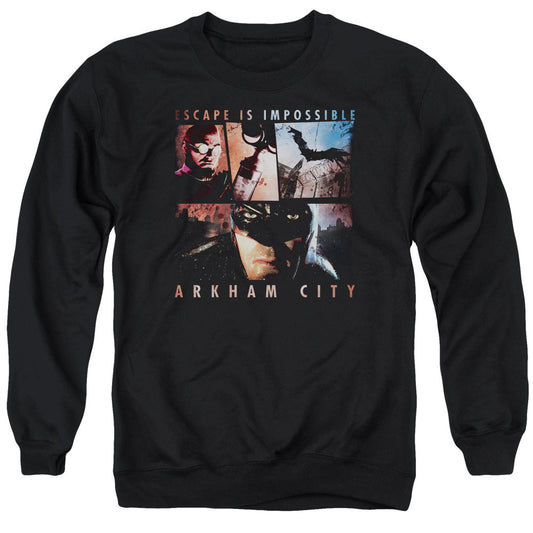 Arkham City Escape Is Impossible Mens Crewneck Sweatshirt Black