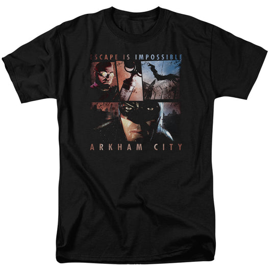 Arkham City Escape Is Impossible Mens T Shirt Black Officially Licensed
