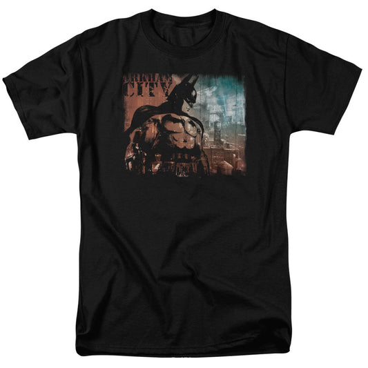 Arkham City City Knockout Mens T Shirt Black Officially Licensed