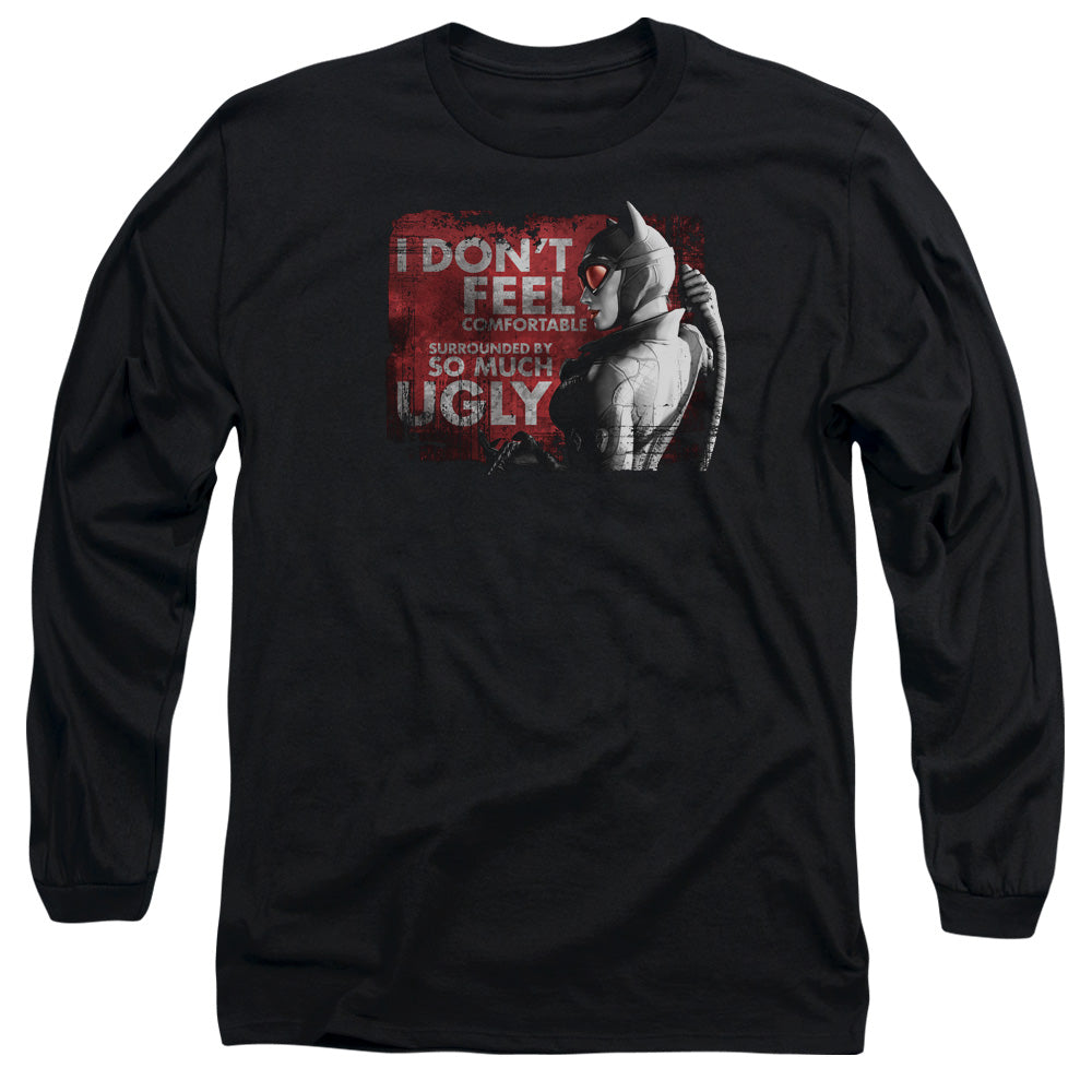 Arkham City So Much Ugly Mens Long Sleeve Shirt Black Officially Licensed