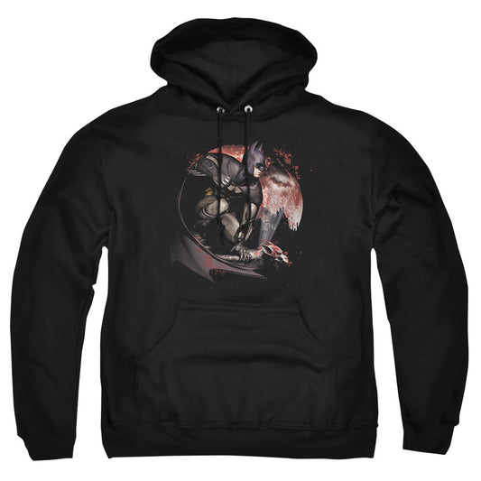 Arkham City Blood Moon Mens Hoodie Black Officially Licensed