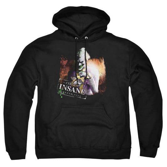 Arkham City Certified Insane Mens Hoodie Black Officially Licensed