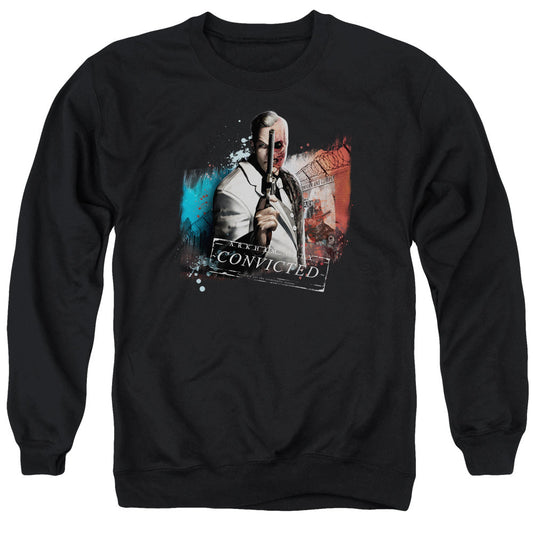 Arkham City Two Face Mens Crewneck Sweatshirt Black