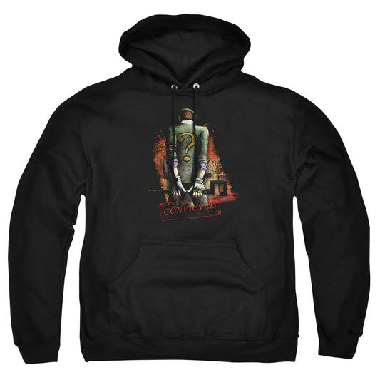 Arkham City Riddler Convicted Mens Hoodie Black Officially Licensed