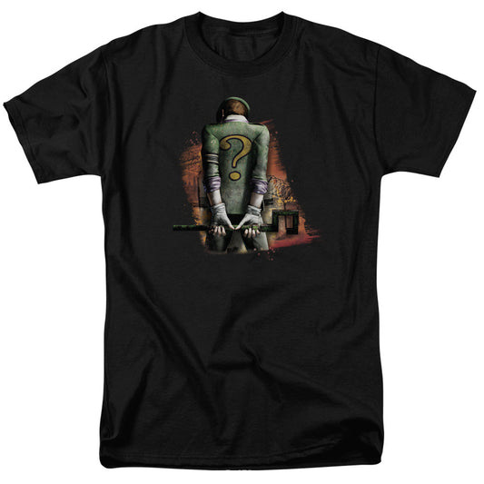 Batman Arkham City Riddler Convicted Mens T Shirt Black Officially Licensed