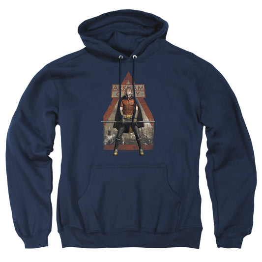 Arkham City Arkham Robin Mens Hoodie Navy Officially Licensed