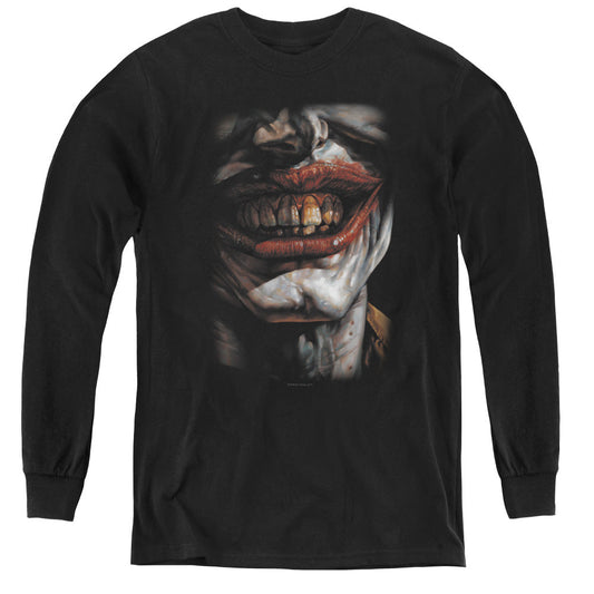 Batman Ile Of Evil Long Sleeve Kids Youth T Shirt Black Officially Licensed