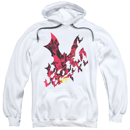 Batman Broken City Mens Hoodie White Officially Licensed