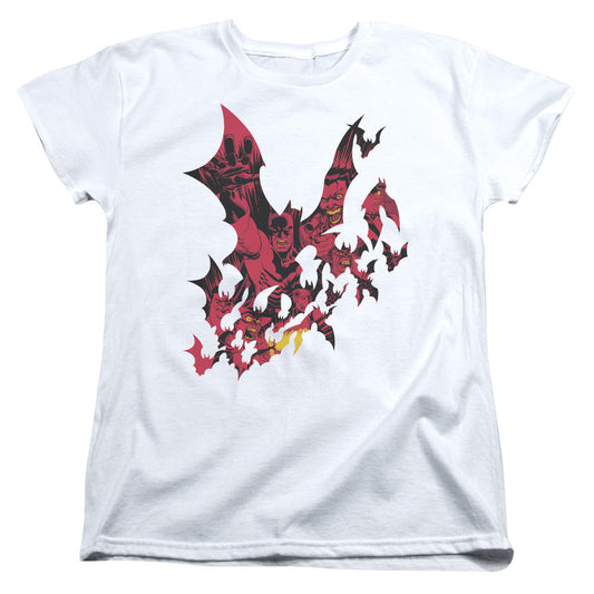 Batman Broken City Womens T Shirt White Officially Licensed