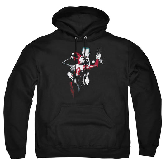 Batman Harley And Joker Mens Hoodie Black Officially Licensed