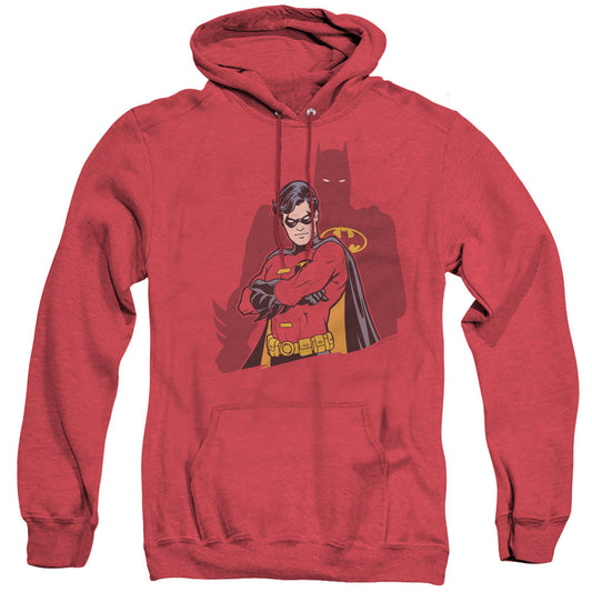 Batman Wingman Heather Mens Hoodie Red Officially Licensed