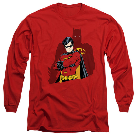 Batman Wingman Mens Long Sleeve Shirt Red Officially Licensed