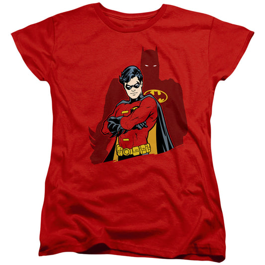 Batman Wingman Womens T Shirt Red Officially Licensed