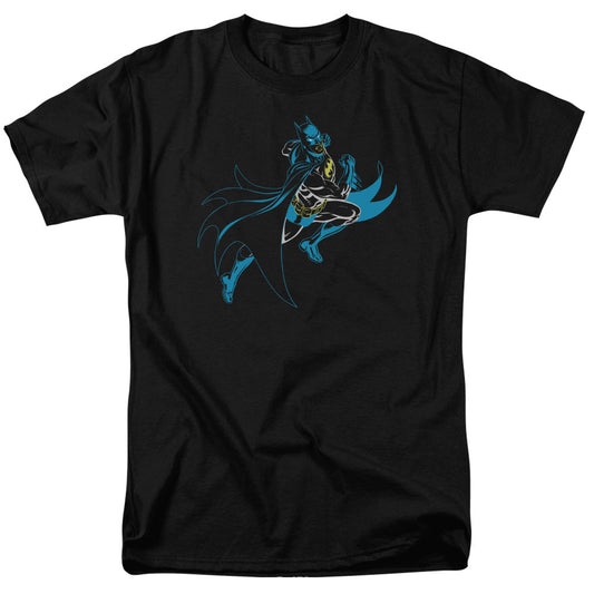 Batman Neon Batman Mens T Shirt Black Officially Licensed