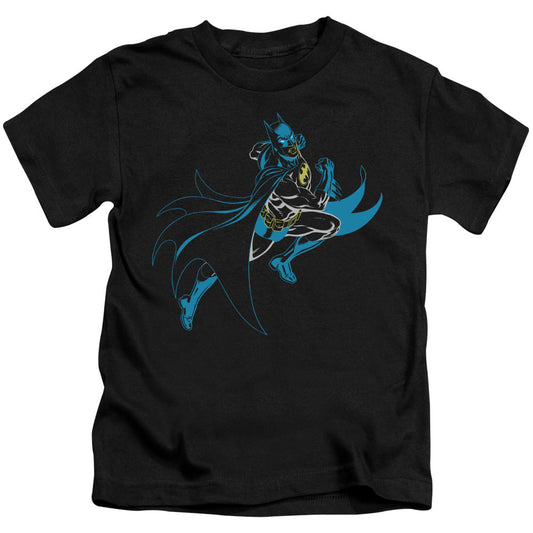 Batman Neon Batman Juvenile Kids Youth T Shirt Black Officially Licensed
