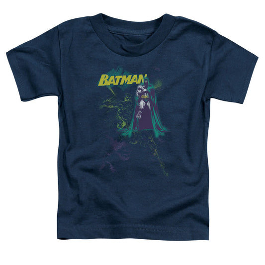 Batman Bat Spray Toddler Kids Youth T Shirt Navy Blue Officially Licensed
