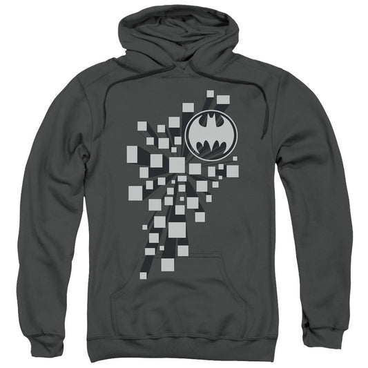 Batman Gotham 3D Mens Hoodie Charcoal Officially Licensed