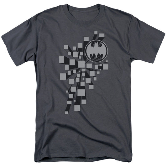 Batman Gotham 3D Mens T Shirt Charcoal Officially Licensed