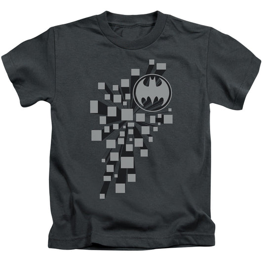 Batman Gotham 3d Juvenile Kids Youth T Shirt Charcoal Officially Licensed