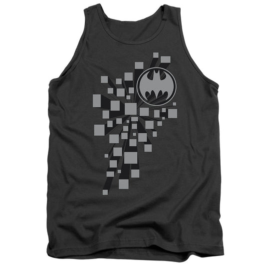 Batman Gotham 3d Mens Tank Top Shirt Charcoal Officially Licensed