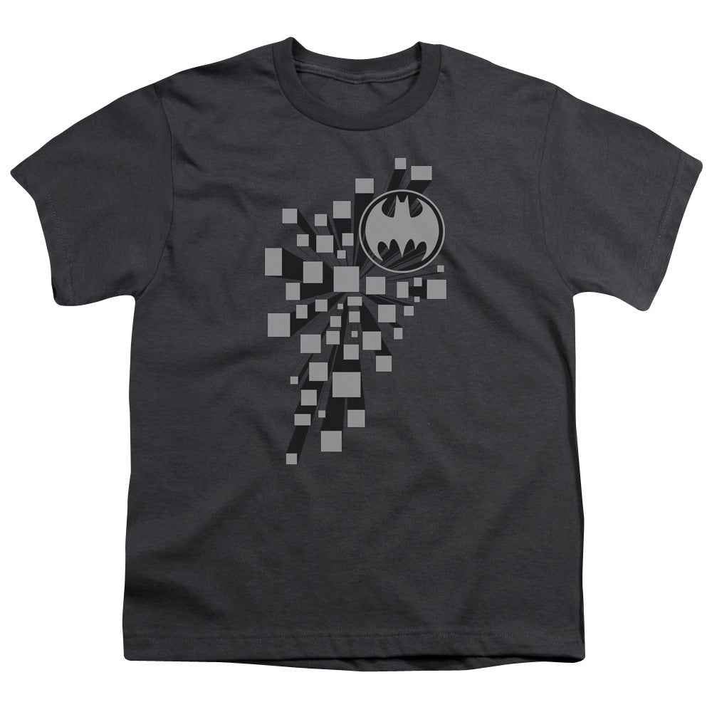 Batman Gotham 3d Kids Youth T Shirt Charcoal Officially Licensed