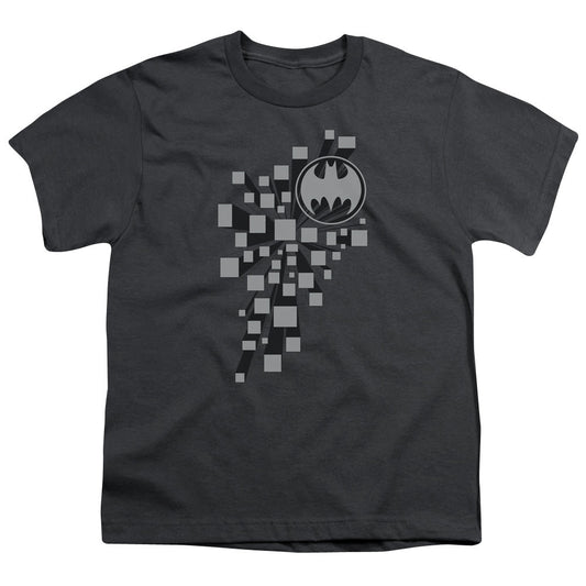Batman Gotham 3d Kids Youth T Shirt Charcoal Officially Licensed