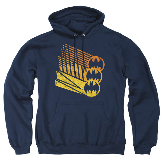 Batman Bat Signal Shapes Mens Hoodie Navy Officially Licensed