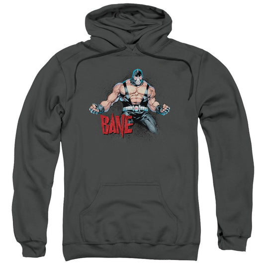Batman Bane Flex Mens Hoodie Charcoal Officially Licensed