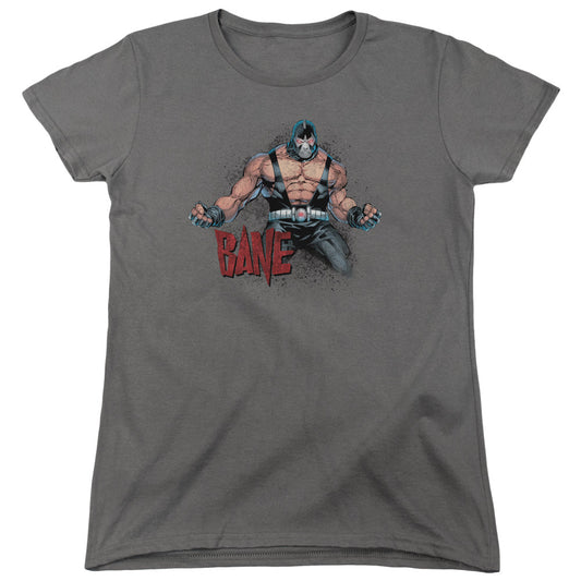 Batman Bane Flex Womens T Shirt Charcoal Officially Licensed