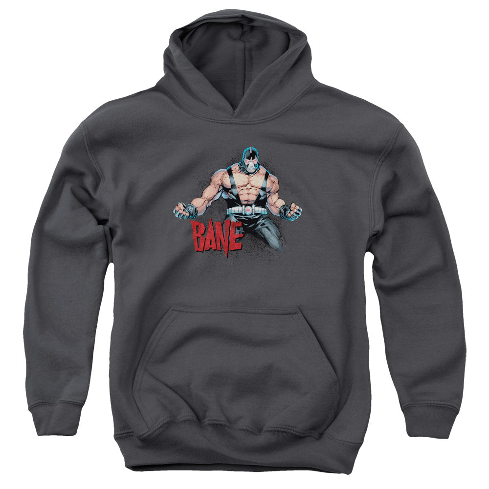 Batman Bane Flex Kids Youth Hoodie Charcoal Officially Licensed