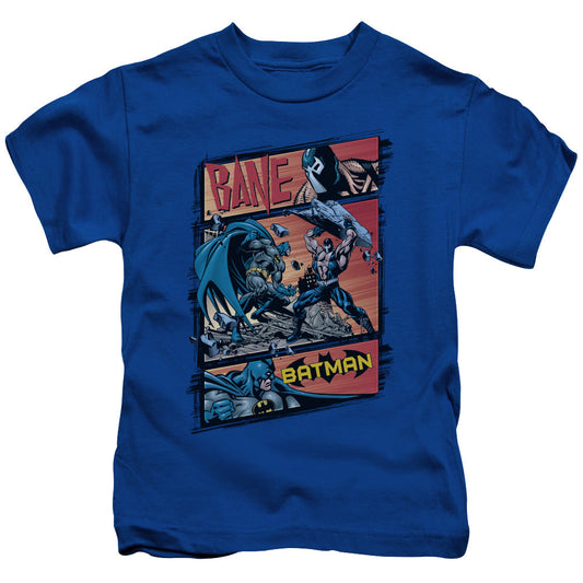 Batman Epic Batle Juvenile Kids Youth T Shirt Royal Blue Officially Licensed