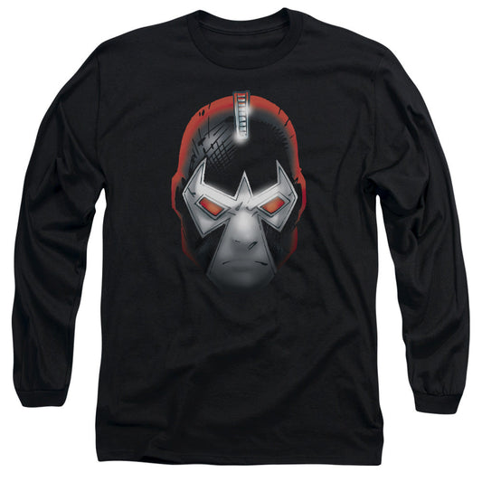 Batman Bane Head Mens Long Sleeve Shirt Black Officially Licensed