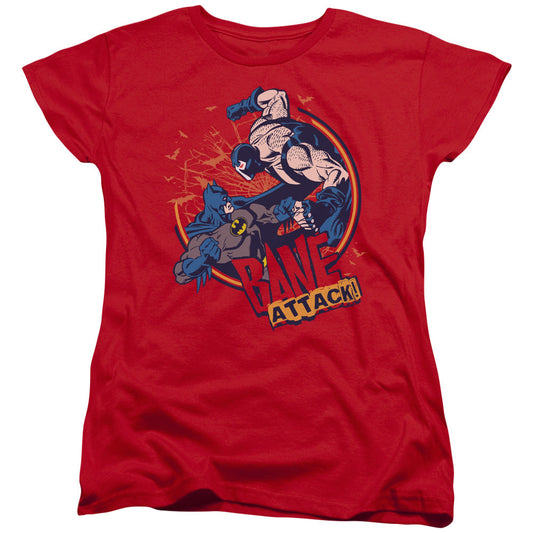 Batman Bane Atack! Womens T Shirt Red Officially Licensed