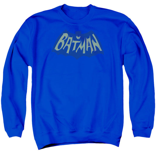 Batman Show Bat Logo Mens Crewneck Sweatshirt Royal Blue Officially Licensed