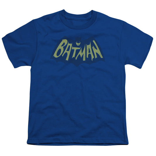 Batman Show Bat Logo Kids Youth T Shirt Royal Blue Officially Licensed